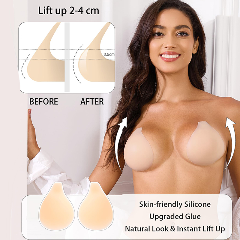 Strapless Bra Adhesive - 1/2 paia di reggiseni appiccicosi da