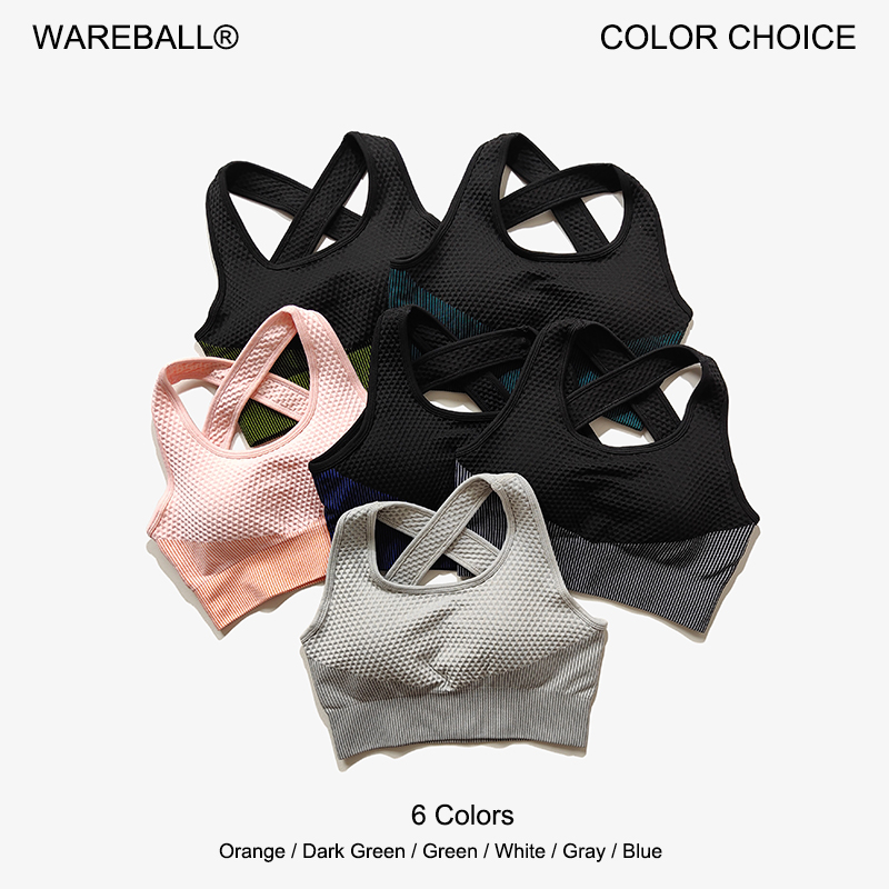 Sports Bra Racerback - WAREBALL 6 colori reggiseno sportivo per