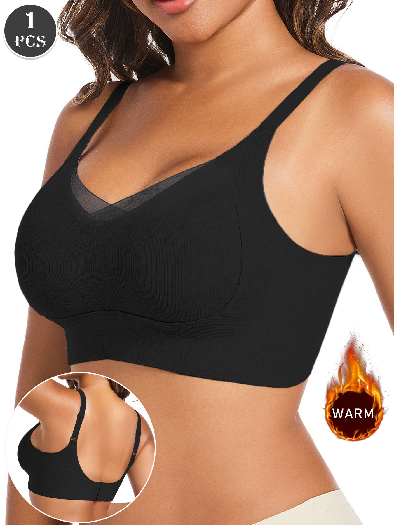 Underwire Bra Padded - Reggiseno push up nero casual da