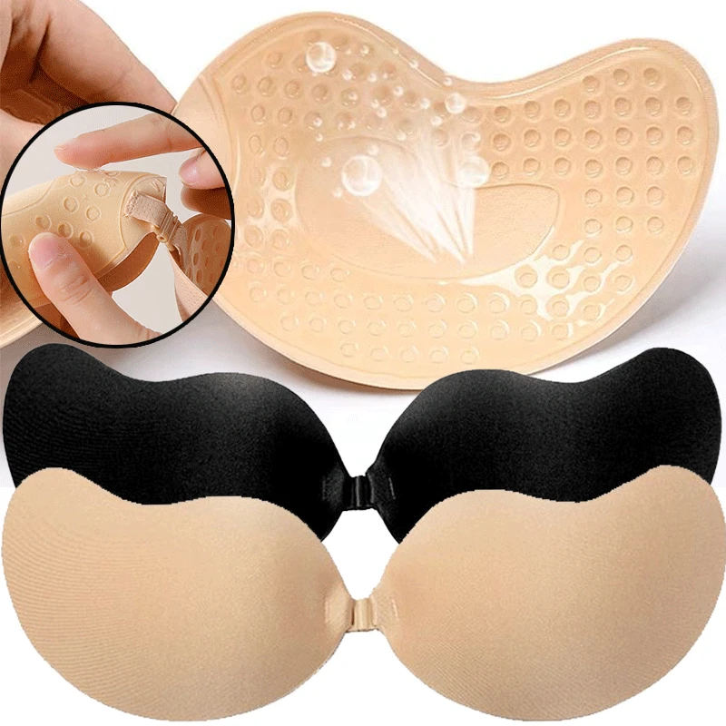 Strapless Bra Adhesive - Copricapezzoli Adesivi Riutilizzabili Taglie A-D, Reggiseno